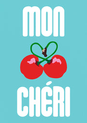 Blue Mon Chéri Print