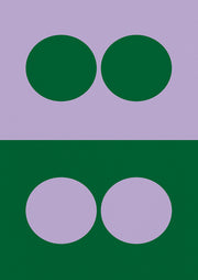 Domino Lilac Green Dotted Print